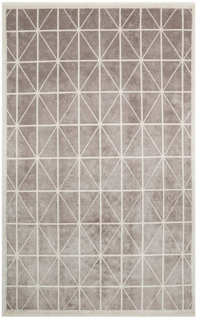 LUGANO LUG 05 GREY CREAM  Art Deco Modern Bordürlü Yüksek Kalite Sık Dokuma Salon Halısı