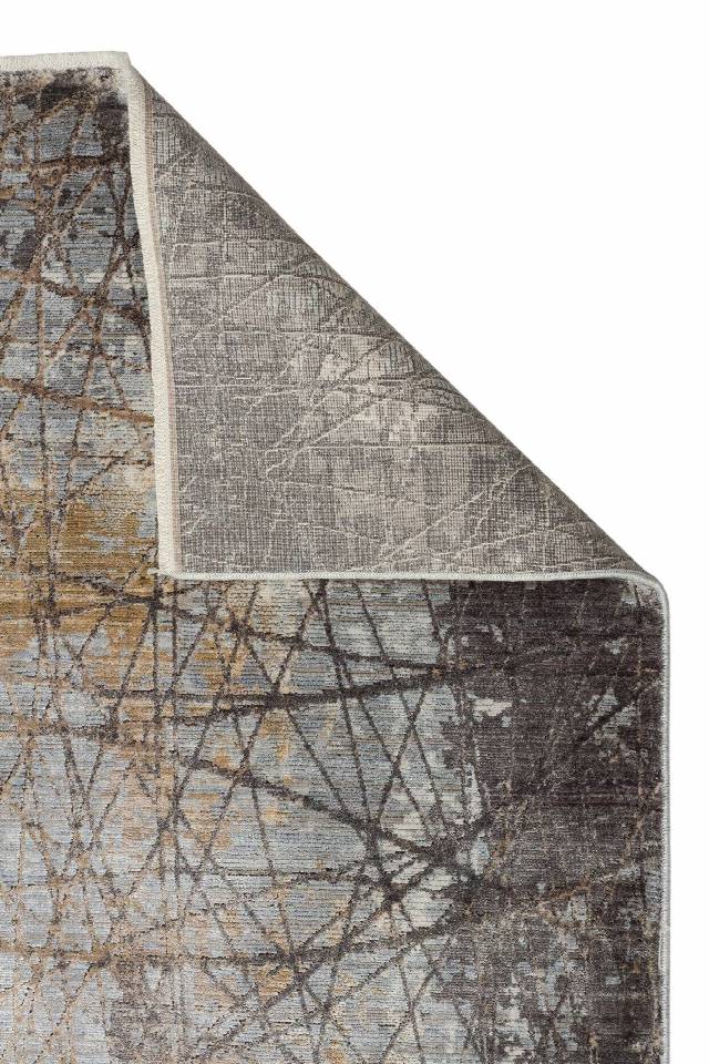 MAHAL MHL 09 GREY GOLD  Modern Desenli Yüksek Kalite Sık Dokuma Salon Halısı