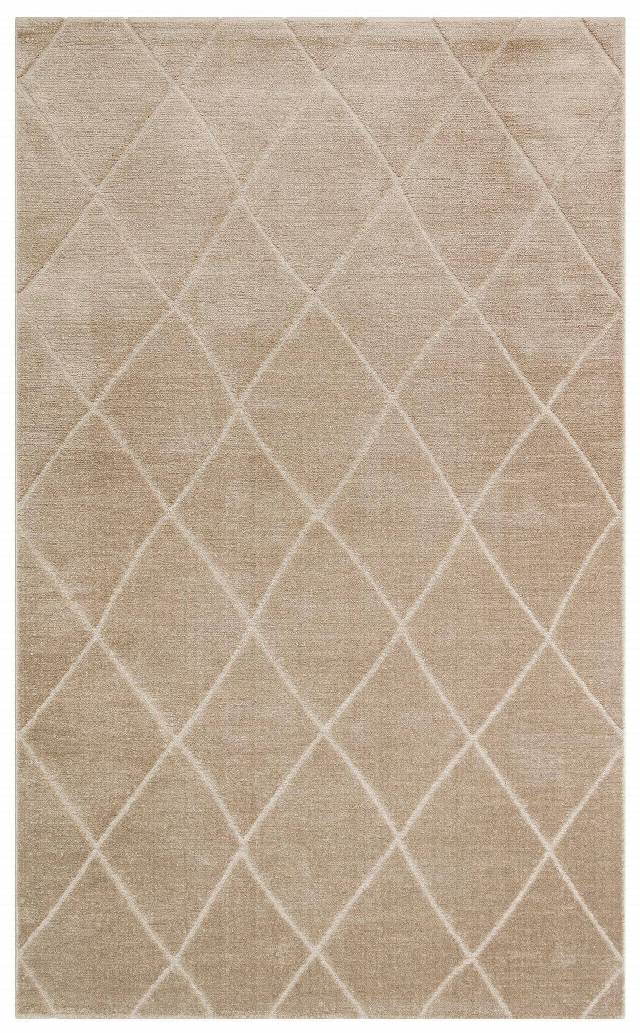 MISSORI MSR 03 BEIGE  Hav Toz Vermez Sade Desenli Yumuşak Dokulu Modern Makine Halısı