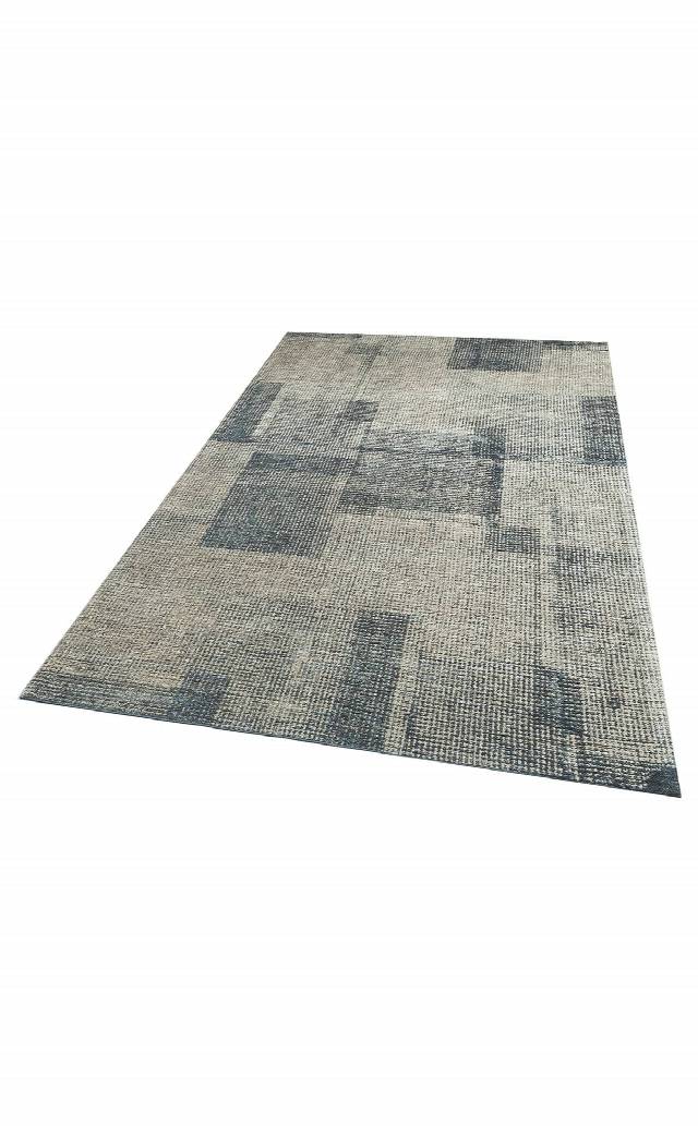 MONACO EASYLIFE MN 09 NAVY XW E.LIFE  Leke Tutmaz Hav Toz Vermez Nano Teknoloji Yıkanabilir Modern Desenli İnce Dokuma Halı