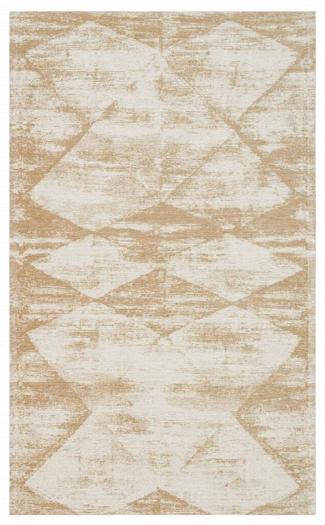 MONACO MN 01 CREAM  Hav Toz Vermez Yıkanabilir Modern Desenli Kaymaz İnce Dokuma Halı