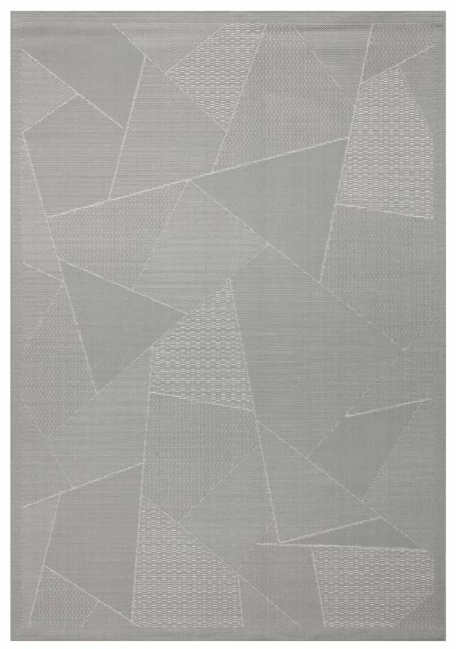 MONO LUX MNO LUX 01 ANTRASIT  Kaymaz Tabanlı Modern Desenlere Sahip İnce Halı
