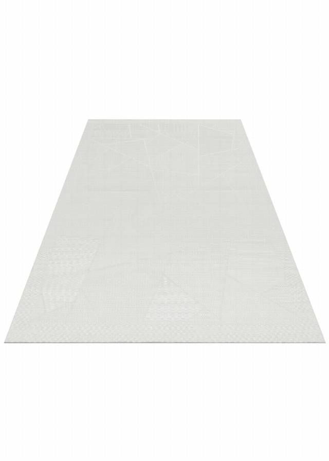 MONO LUX MNO LUX 01 GREY  Kaymaz Tabanlı Modern Desenlere Sahip İnce Halı