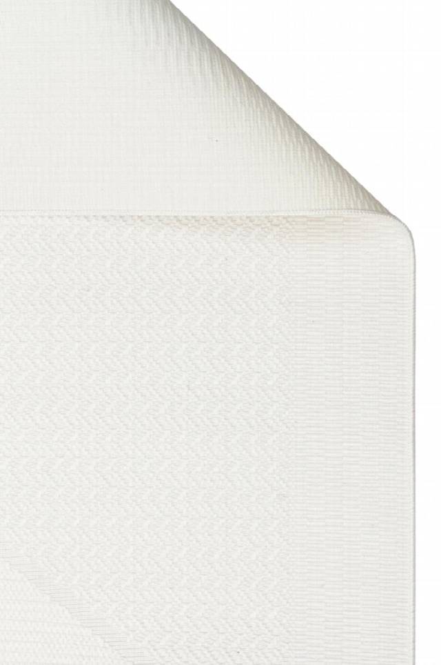MONO LUX MNO LUX 01 WHITE  Kaymaz Tabanlı Modern Desenlere Sahip İnce Halı