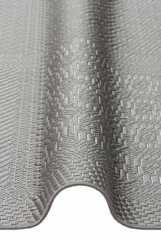 MONO LUX MNO LUX 02 ANTRASIT  Kaymaz Tabanlı Modern Desenlere Sahip İnce Halı