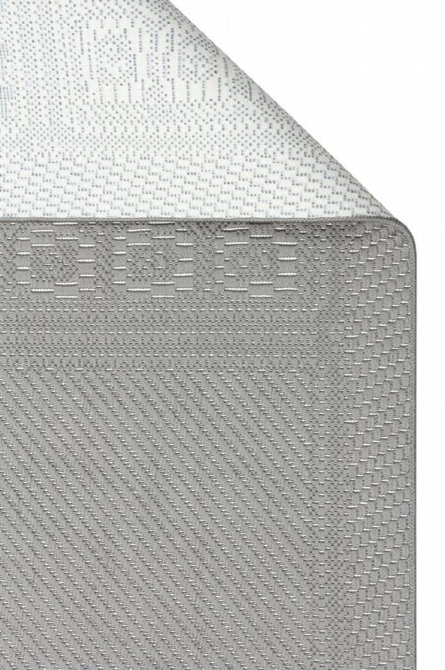 MONO LUX MNO LUX 02 ANTRASIT  Kaymaz Tabanlı Modern Desenlere Sahip İnce Halı
