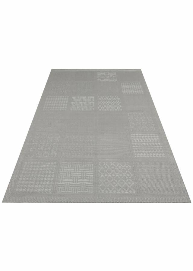 MONO LUX MNO LUX 02 ANTRASIT  Kaymaz Tabanlı Modern Desenlere Sahip İnce Halı