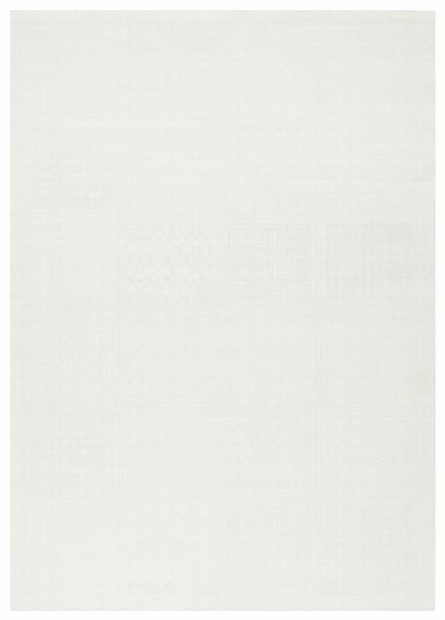 MONO LUX MNO LUX 02 WHITE  Kaymaz Tabanlı Modern Desenlere Sahip İnce Halı