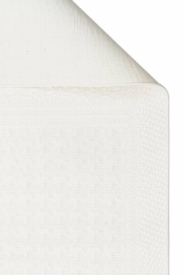 MONO LUX MNO LUX 02 WHITE  Kaymaz Tabanlı Modern Desenlere Sahip İnce Halı