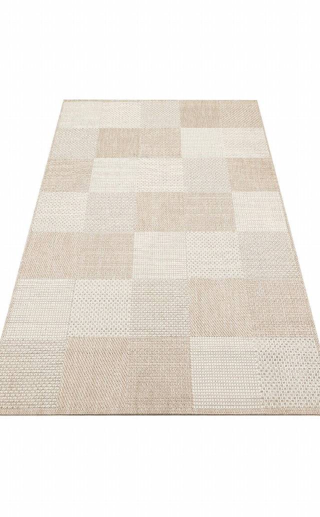 MONO MNO 01 BEIGE  Hav Toz Vermez Kaymaz Tabanlı İnce Halı