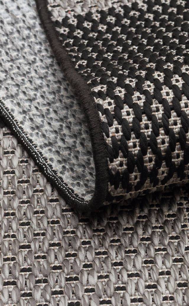 MONO MNO 01 DARK GREY  Hav Toz Vermez Kaymaz Tabanlı İnce Halı