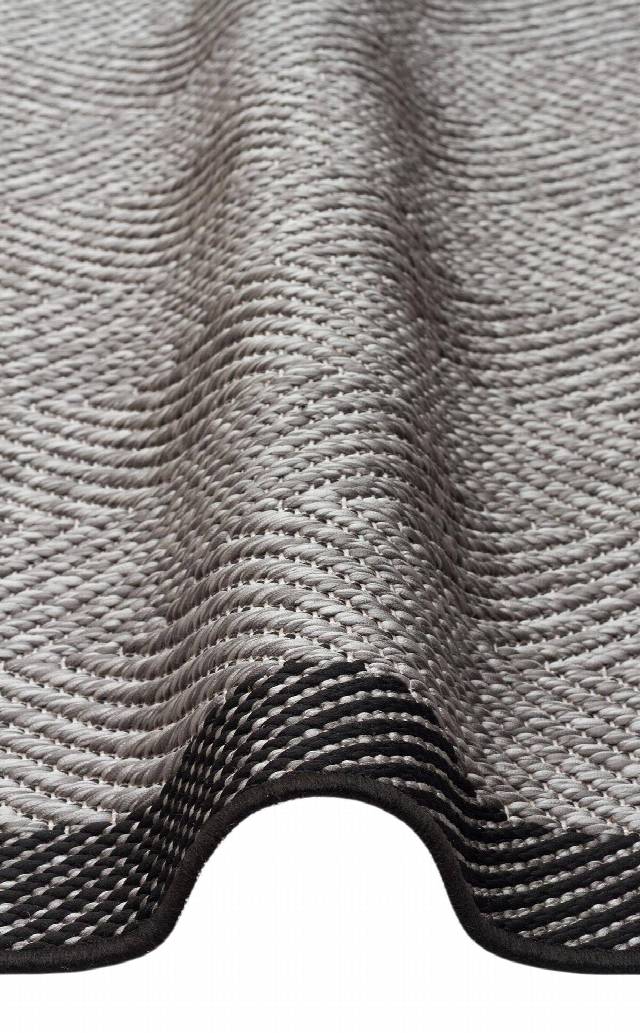 MONO MNO 02 DARK GREY  Hav Toz Vermez Kaymaz Tabanlı İnce Halı