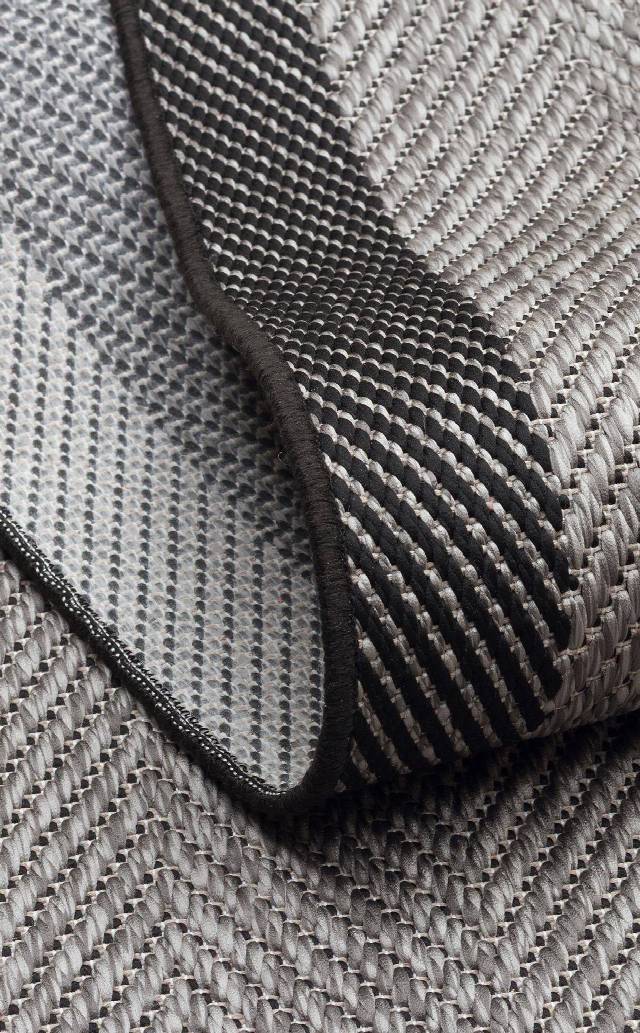 MONO MNO 02 DARK GREY  Hav Toz Vermez Kaymaz Tabanlı İnce Halı