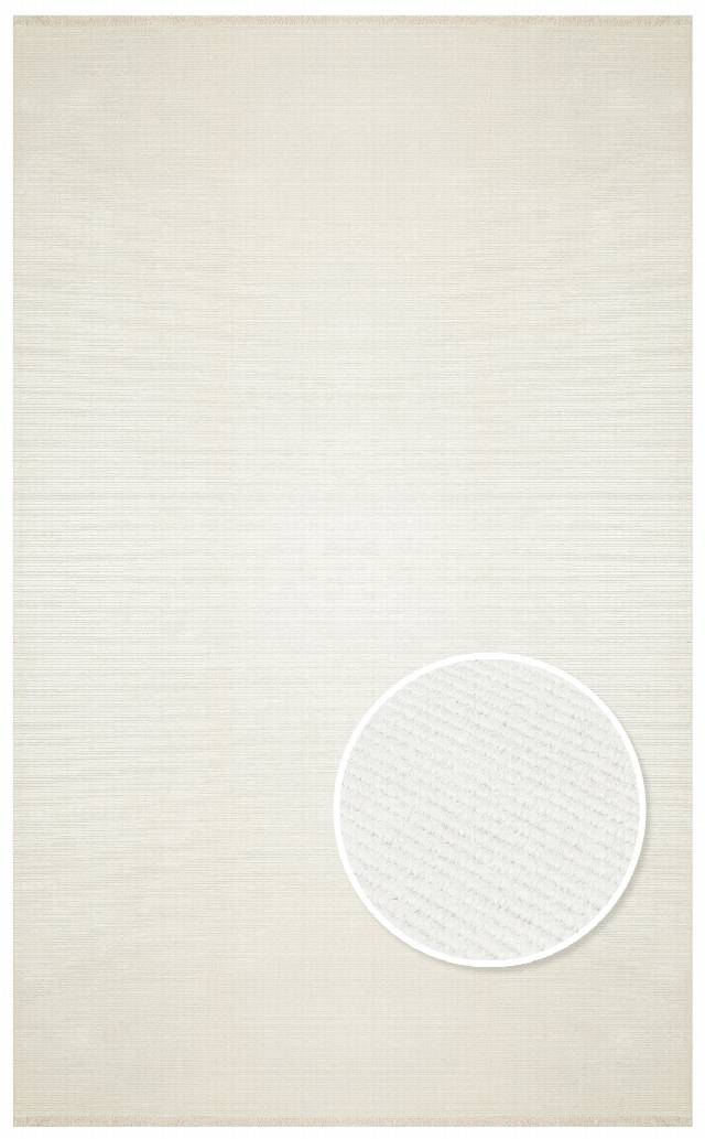 NAPOLI NAP 01 CREAM  Sade Desenli Modern Sık Dokuma Makine Halısı