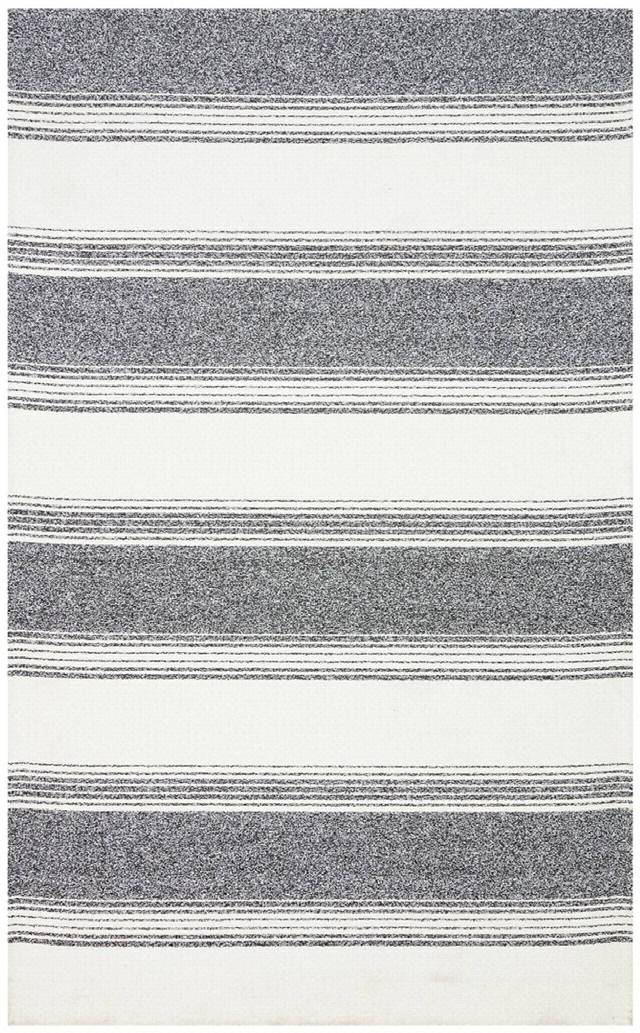 NEVADA NVD 02 WHITE BLACK  Özel Moroccon Tuşeli Hav Toz Vermez Kaymaz Tabanlı İnce Dokuma Modern Halı