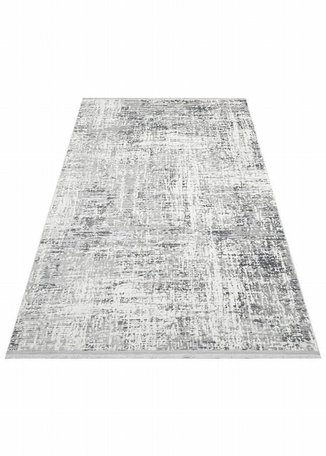 NORA NOR 02 GREY Hav Toz Vermez Yıkanabilir Kaymaz İnce Dokuma Modern Halı