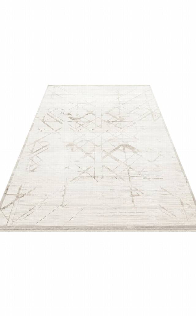 PADONA PDN 02 CREAM GREY  Extra Yumuşak Dokulu Sık Dokuma Modern Desenlere Sahip Şık Salon Halısı