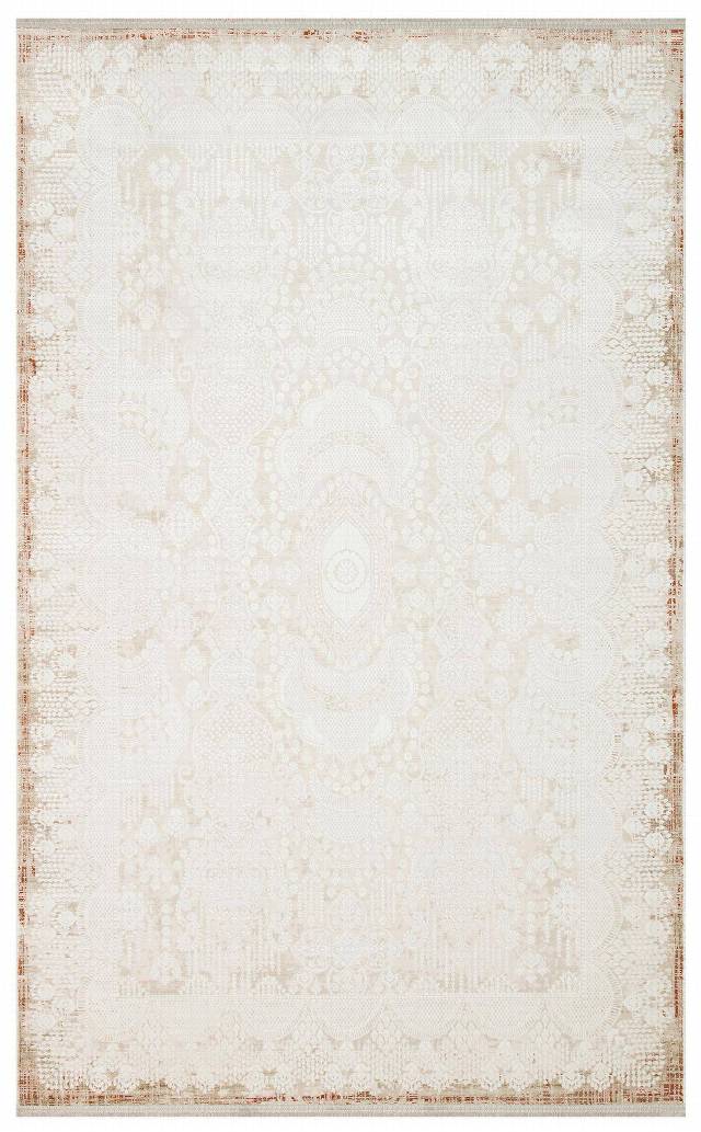 PADONA PDN 05 CREAM VIZON  Extra Yumuşak Dokulu Sık Dokuma Modern Desenlere Sahip Şık Salon Halısı