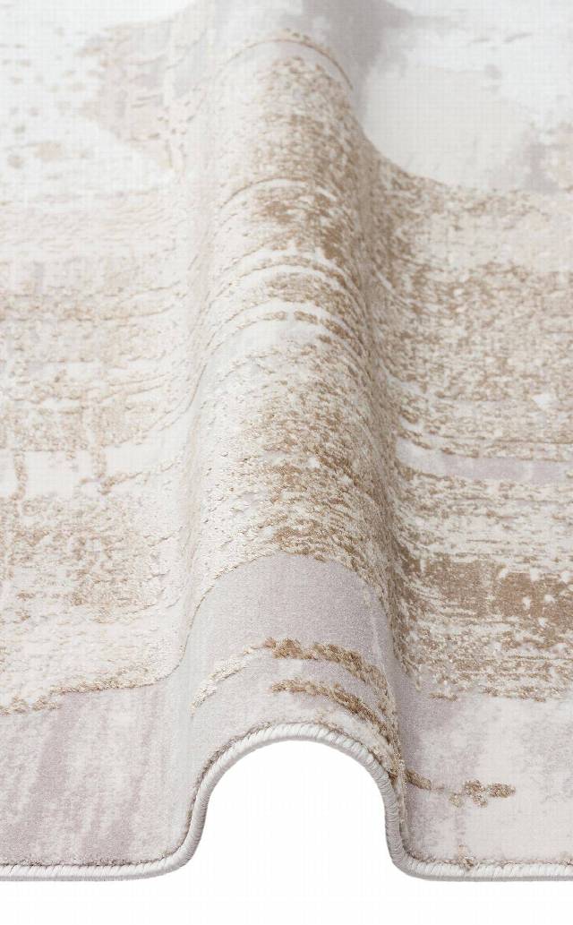 PADONA PDN 06 BEIGE GREY  Extra Yumuşak Dokulu Sık Dokuma Modern Desenlere Sahip Şık Salon Halısı