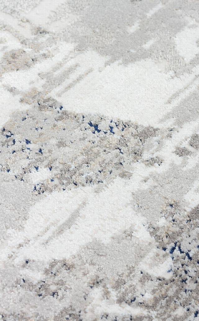 PADONA PDN 06 GREY NAVY  Extra Yumuşak Dokulu Sık Dokuma Modern Desenlere Sahip Şık Salon Halısı