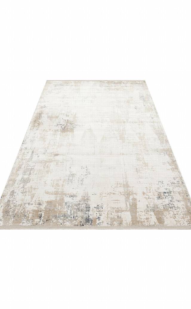 PADONA PDN 07 CREAM BEIGE  Extra Yumuşak Dokulu Sık Dokuma Modern Desenlere Sahip Şık Salon Halısı