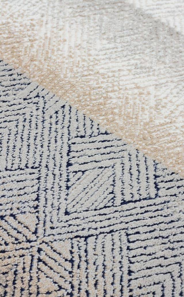 PADONA PDN 08 CREAM GREY  Extra Yumuşak Dokulu Sık Dokuma Modern Desenlere Sahip Şık Salon Halısı