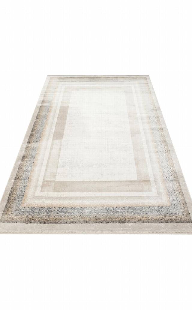 PADONA PDN 08 CREAM GREY  Extra Yumuşak Dokulu Sık Dokuma Modern Desenlere Sahip Şık Salon Halısı