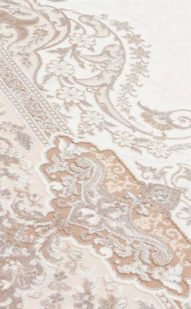PALMIRA PLM 01 CREAM BEIGE  Yüksek Kaliteli Sık Dokuma Modern Salon Halısı