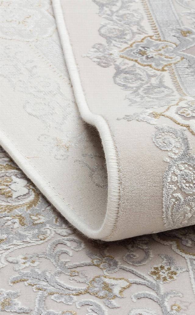 PALMIRA PLM 01 CREAM GREY  Yüksek Kaliteli Sık Dokuma Modern Salon Halısı