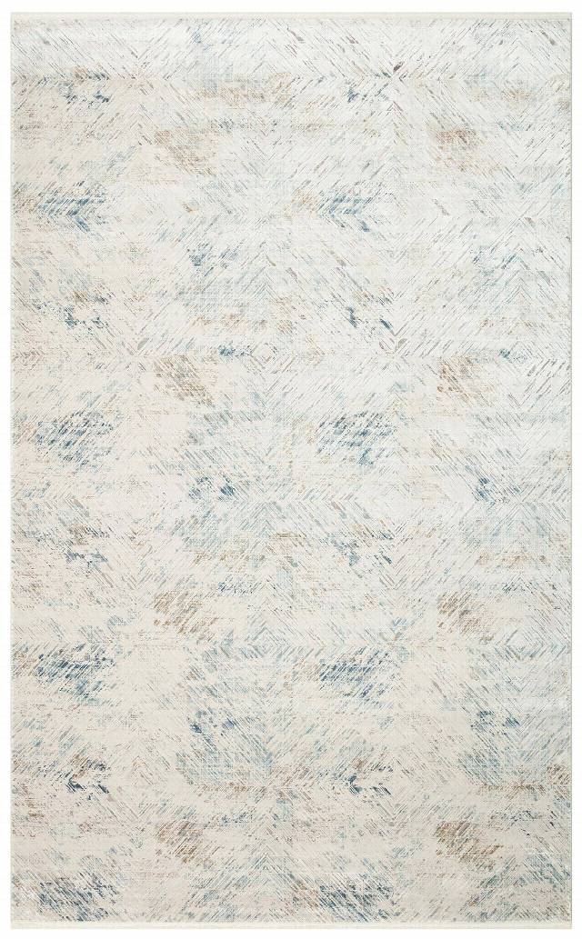 PALMIRA PLM 03 CREAM BLUE  Yüksek Kaliteli Sık Dokuma Modern Salon Halısı