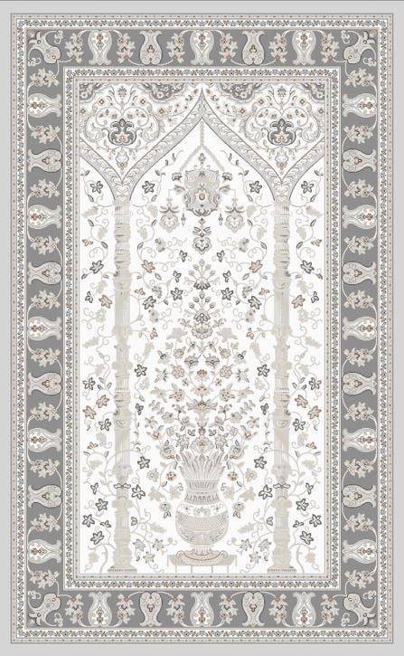 PALMIRA SECCADE PLM SCD 02 CREAM GREY  Yüksek Kaliteli Sık Dokuma Modern Seccade