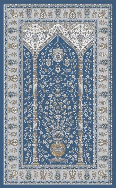 PALMIRA SECCADE PLM SCD 02 GREY BLUE  Yüksek Kaliteli Sık Dokuma Modern Seccade