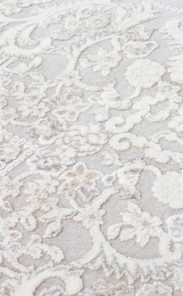 PASSAGE PLZ 04 CREAM VIZON  Yumuşak Tuşeli Sık Dokuma Modern Halı