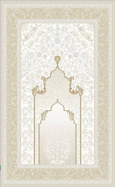 ROMA HAREM SECCADE RM HRM SCD 01 LIGHT BEIGE  Viskon ve Polyester ile Üretilen Seccade