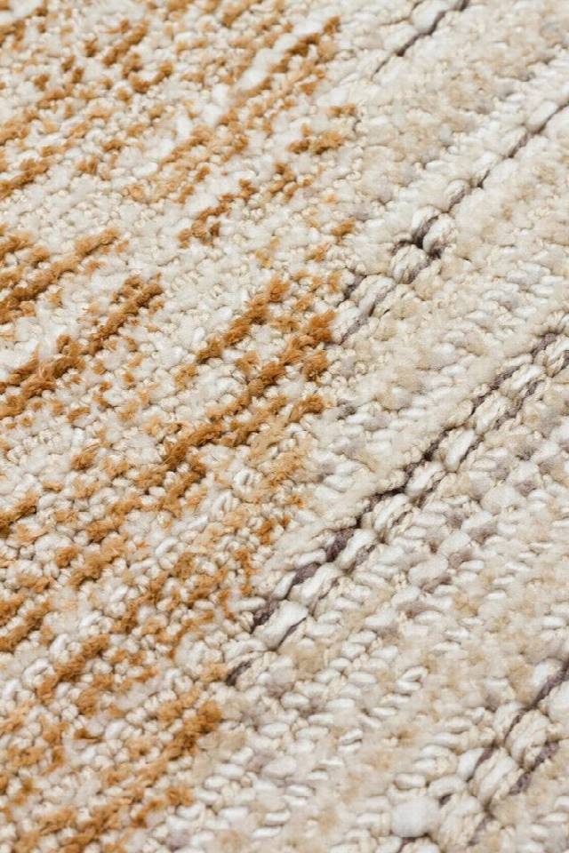 SAHARA SHA 02 CREAM GOLD  Hav Toz Vermez Yumuşak Tuşeli Modern Makine Halısı