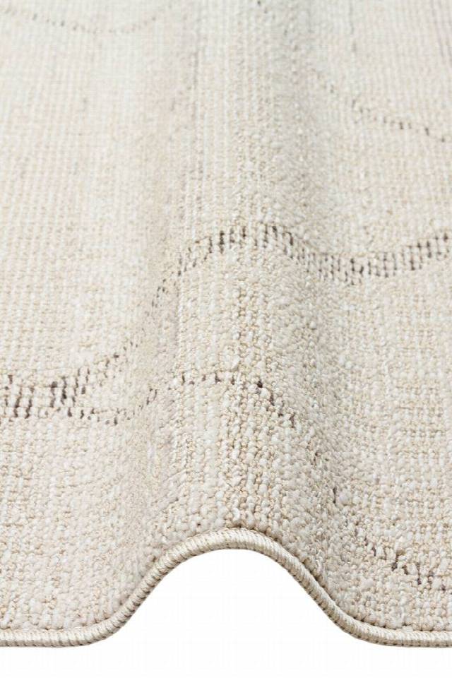 SAHARA SHA 03 CREAM GREY  Hav Toz Vermez Yumuşak Tuşeli Modern Makine Halısı