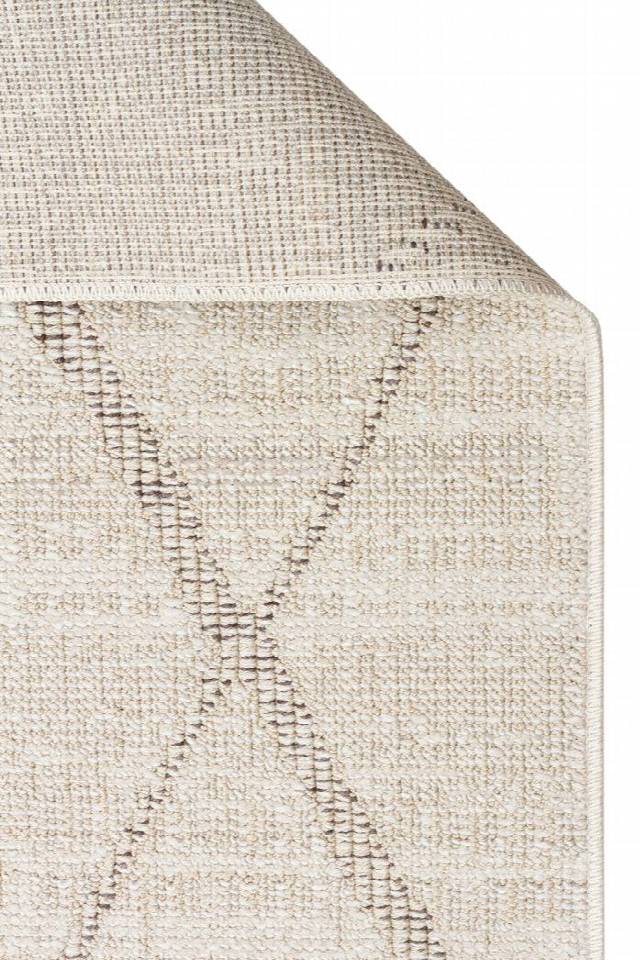 SAHARA SHA 03 CREAM GREY  Hav Toz Vermez Yumuşak Tuşeli Modern Makine Halısı