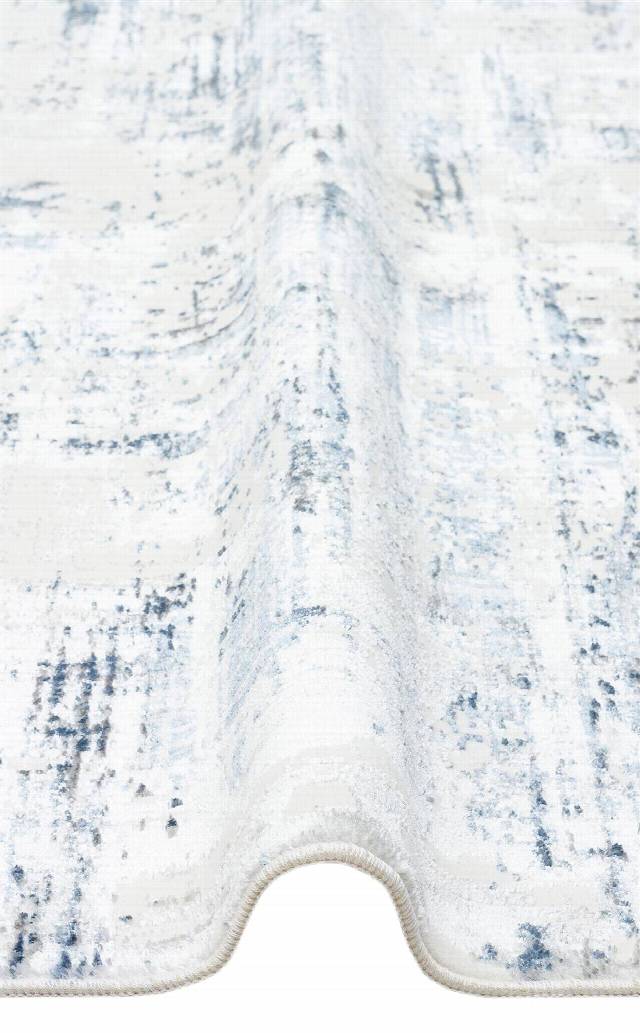SATEEN LUX ST 904 CREAM BLUE  Hav Toz Vermez Modern Halı
