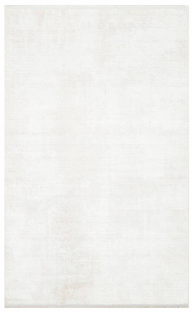 SATEEN ST 109 CREAM BEIGE  Yıkanabilir Kaymaz Tabanlı Hav Vermez Sık Dokuma Modern Halı