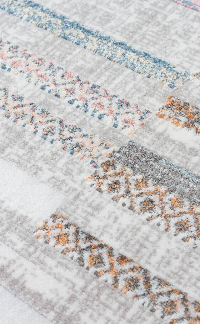 SATEEN ST 110 MULTY XW   Yıkanabilir Kaymaz Tabanlı Hav Vermez Sık Dokuma Modern Halı