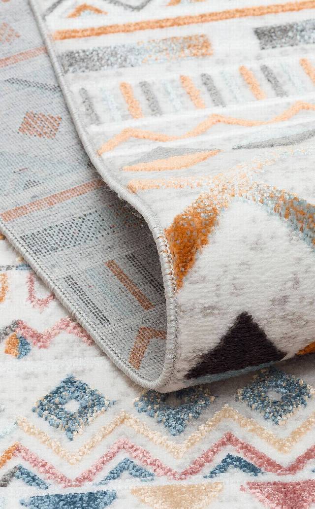 SATEEN ST 111 MULTY XW  Yıkanabilir Kaymaz Tabanlı Hav Vermez Sık Dokuma Modern Halı