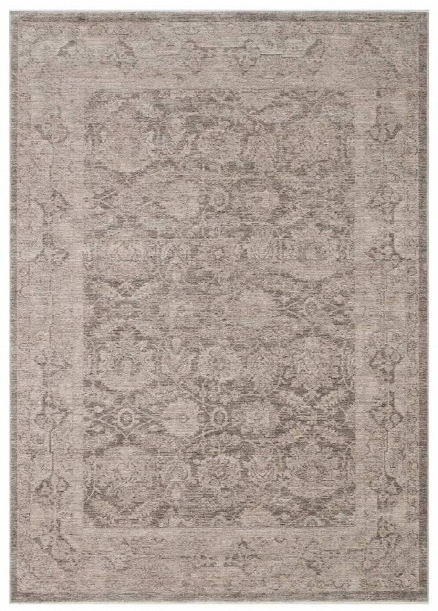 SHIRAZ SHR 01 GREY  Vintage Eskitme Desenli Modern Yumuşak Dokulu Makine Halısı