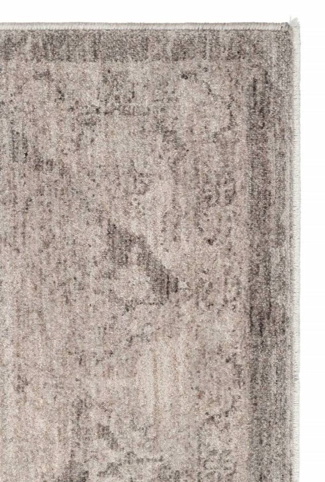 SHIRAZ SHR 01 GREY  Vintage Eskitme Desenli Modern Yumuşak Dokulu Makine Halısı