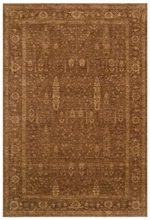 SHIRAZ SHR 03 BEIGE Vintage Eskitme Desenli Modern Yumuşak Dokulu Makine Halısı