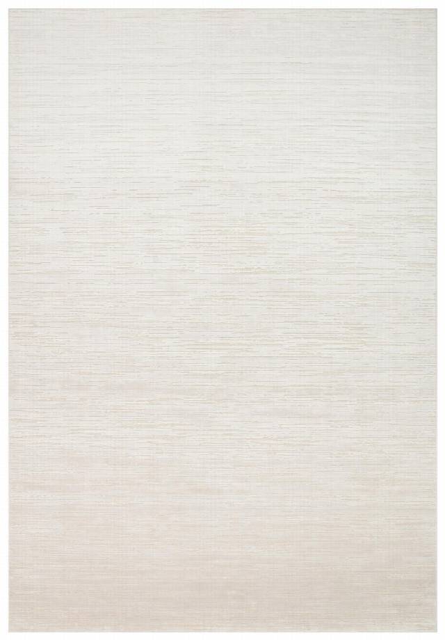 SIERRA SR 01 BEIGE WHITE  Yüksek Alçak Oyma Dokuya Sahip Sık Dokuma Modern Salon Halısı