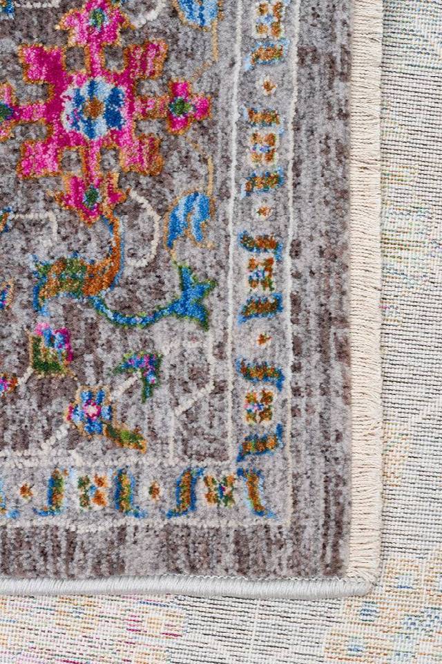 SOFIA SOF 04 MULTY Renkli El Dokuma Uşak Halı Desenlerine Sahip Makine Halısı