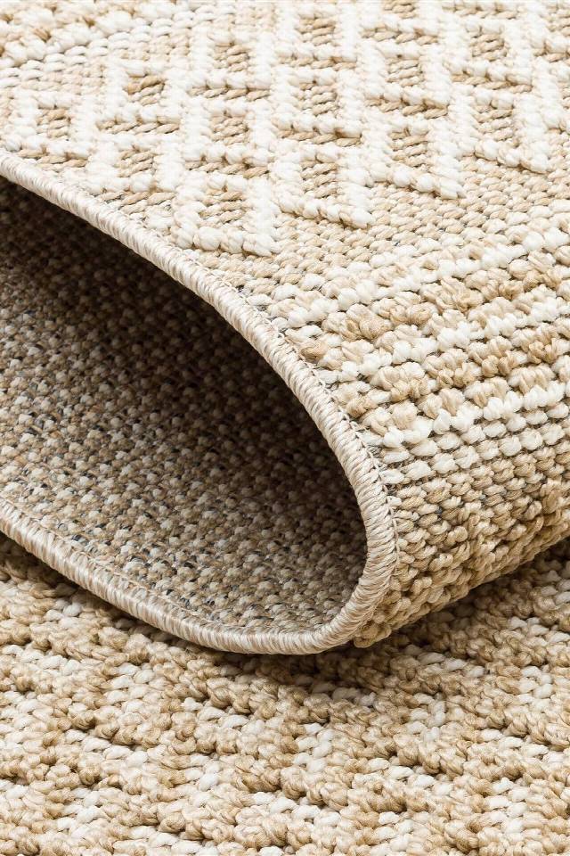 SOHO SH 05 BEIGE  Hav Toz Vermez Hasır Dokuma Modern Makine Halısı
