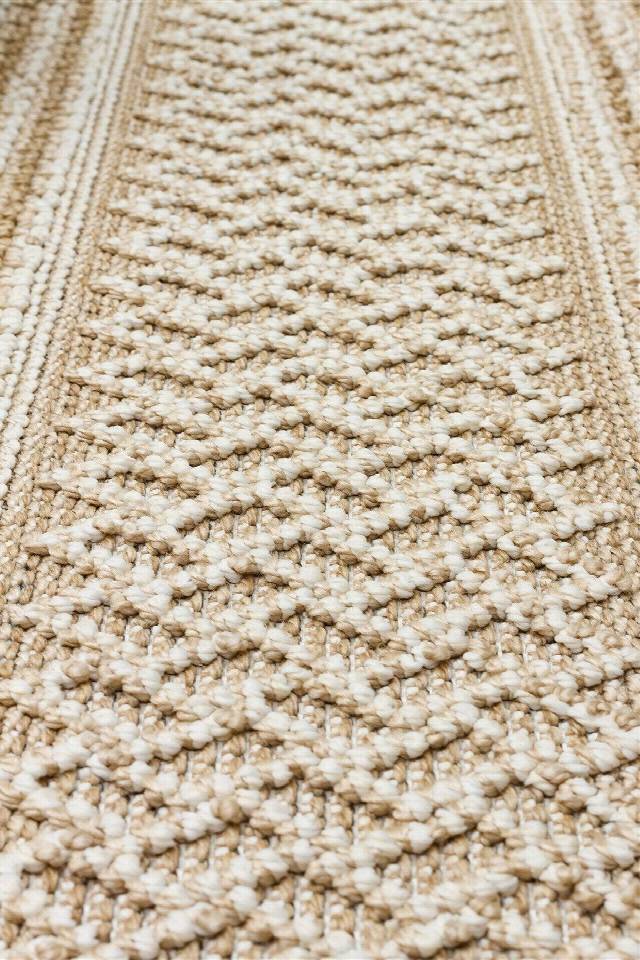 SOHO SH 05 BEIGE  Hav Toz Vermez Hasır Dokuma Modern Makine Halısı