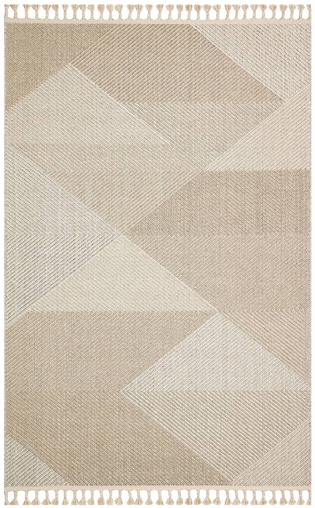 SOHO SH 08 BEIGE  Hav Toz Vermez Hasır Dokuma Modern Makine Halısı
