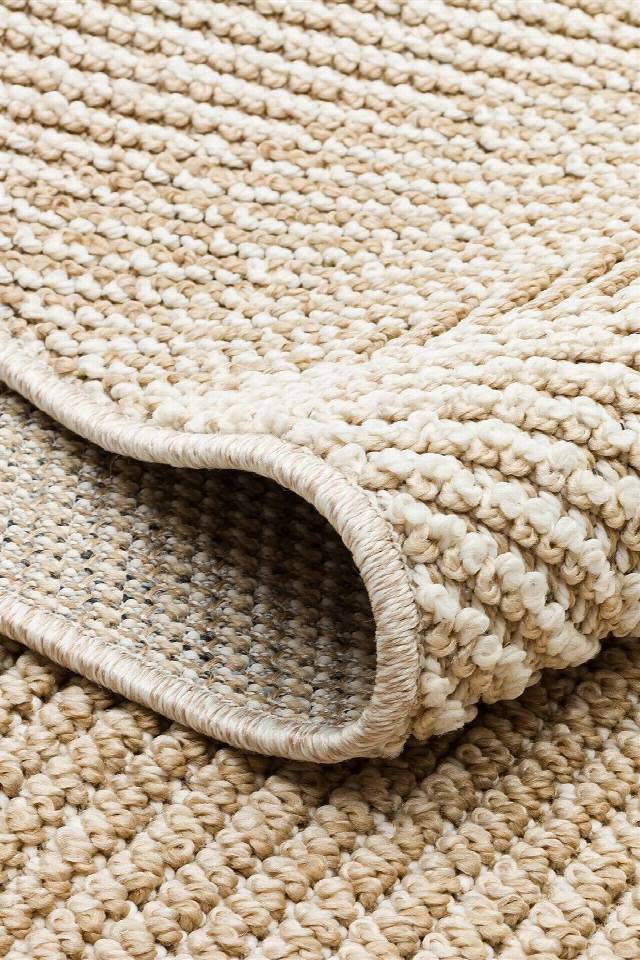 SOHO SH 08 BEIGE  Hav Toz Vermez Hasır Dokuma Modern Makine Halısı